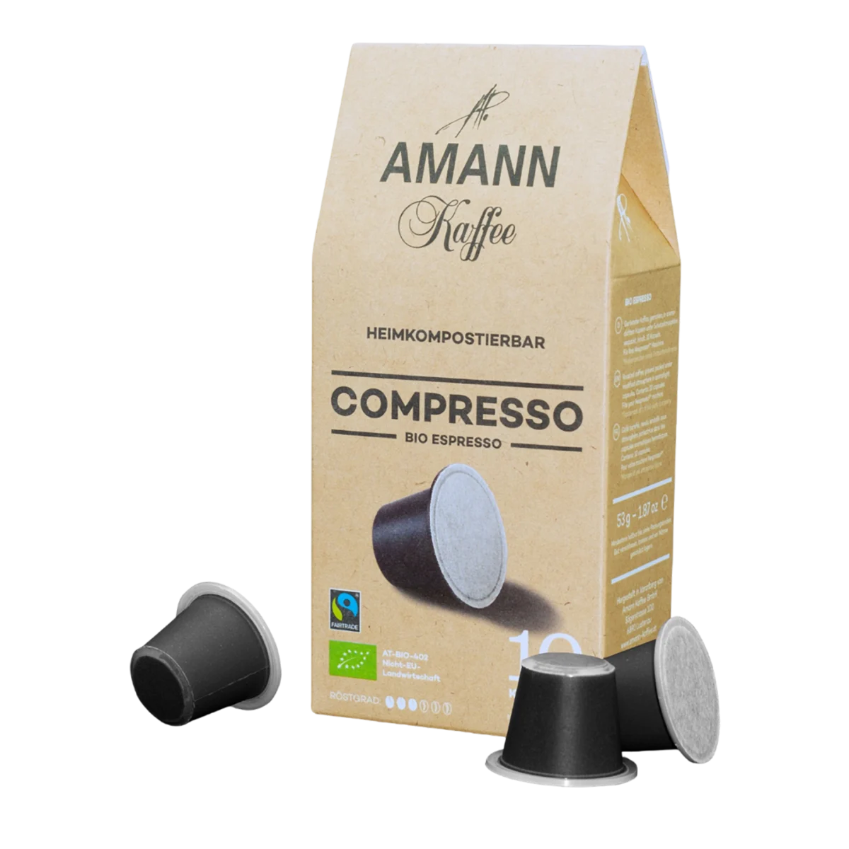 2.-COMPRESSO-BIO-ESPRESSO-Photoroom Amann Kaffee Compresso ESPRESSO капсули 10бр.